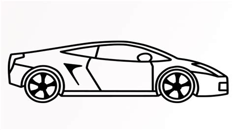 Simple Car Drawing Step By Step : Car Easy Kids Step Simple Police ...