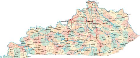 Kentucky Road Map - KY Road Map - Kentucky Highway Map