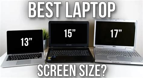 Laptop Screen Size Comparison Chart - Ultimate Guide 2019