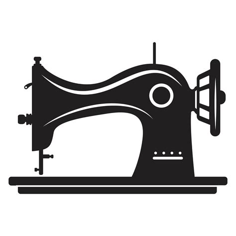 Manual sew machine vector icon. Simple illustration of manual stitching ...