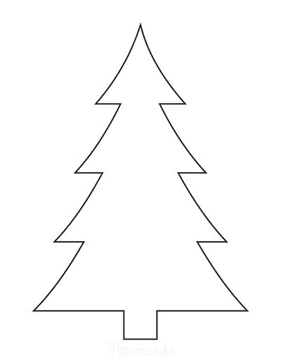 Christmas Tree Templates | Free Printable Outlines & Patterns in All ...