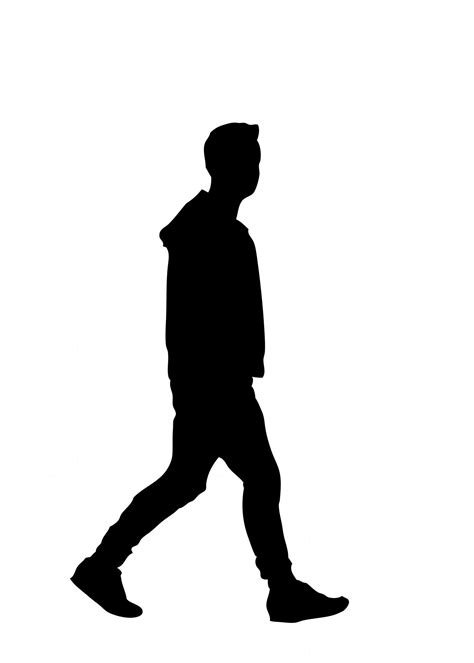 Free photo: Walking man silhouette - Airport, Blackandwhite, Business ...