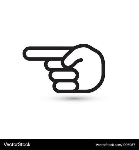 Hand pointer Royalty Free Vector Image - VectorStock