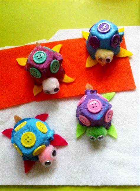 MunchkinTime: Easy Egg Carton Turtle Craft for Kids