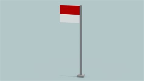 Indonesia Flag 3D - TurboSquid 1873958