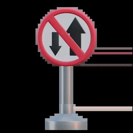 One Way Traffic Sign 3D Icon download in PNG, OBJ or Blend format