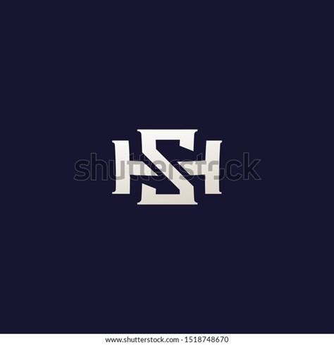 Letter Hs Initials Logo Templates Your Stock Illustration 1518748670 ...