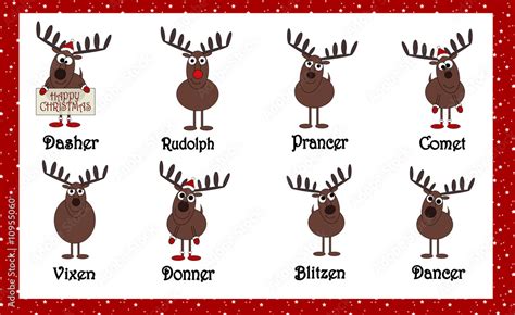 Santa Claus And Reindeer Names