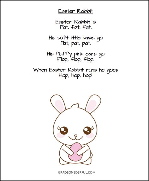 3 Adorable Easter Poems for Instant Download: FREE » Grade Onederful