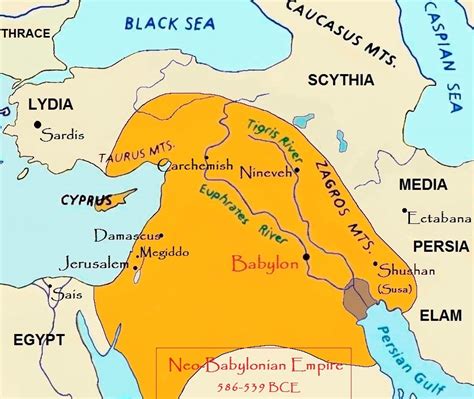 Neo Babylonian Empire Map