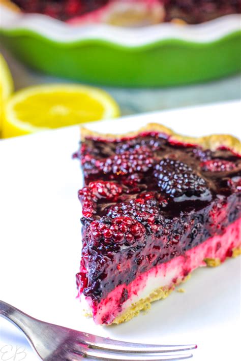 Blackberry Lemon Cream Pie (Paleo, AIP, Gluten-free) - Eat Beautiful