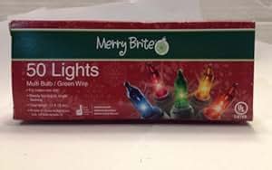 Amazon.com: Merry Brite 50 Lights, Multi-colored: Home & Kitchen