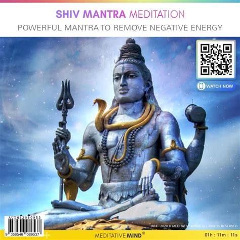 Shiv Mantra Meditation - Powerful Mantra to Remove Negative Energy ...