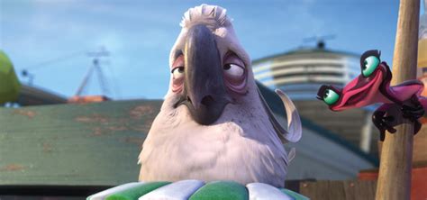 Everyone's favourite villainous cockatoo Nigel is back in Rio 2