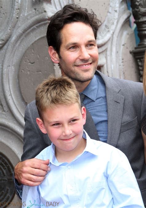 Paul Rudd with son Jack at Walk of Fame Ceremony - Growing Your Baby ...