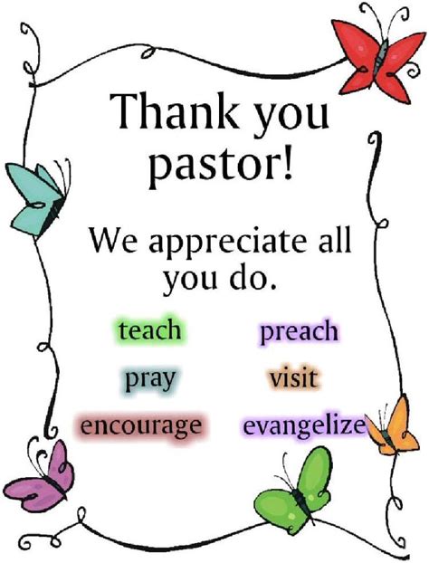 Pastor Appreciation Printable Cards