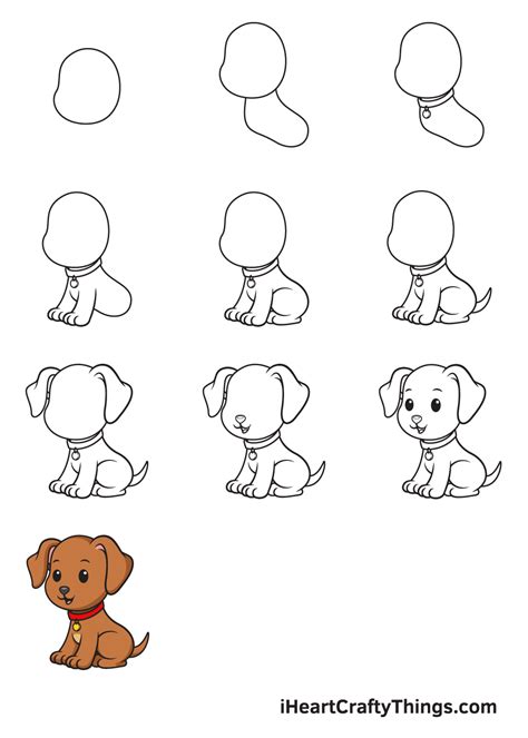 How To Draw A Dog Easy Step By Step For Beginners