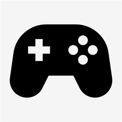 Game Control Silhouette Vector PNG, Game Control Glyph Icon Vector ...