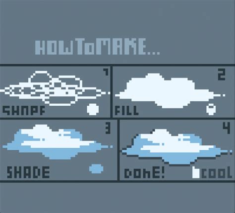 How to make simple pixel clouds - Tutorial - Pixilart