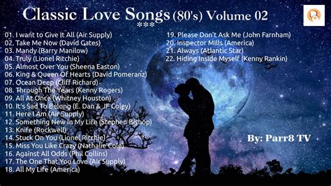 Classic Love Songs 80's Vol 02 - YouTube