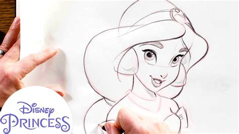 disney Art Drawings Princesses Jasmine - Nelly Simmer