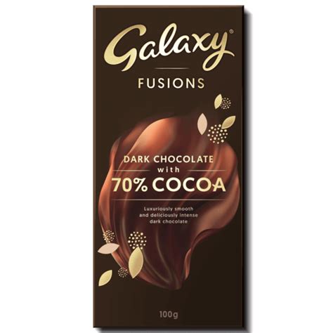 GALAXY Fusions Dark Choc 70% Cocoa Block | Mars