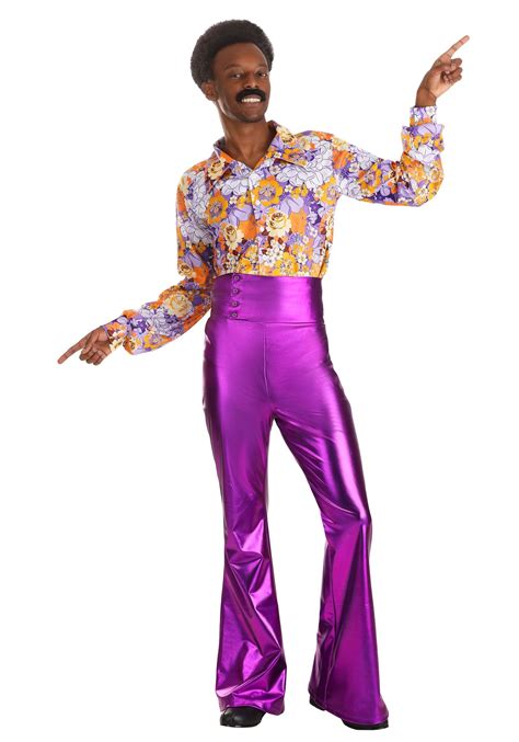 Men's Purple Power Disco Costume