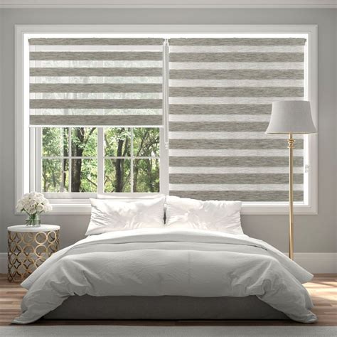 Zebra Blinds for windows or Outdoor Decor (44" Wide X 84" Long, Brown)