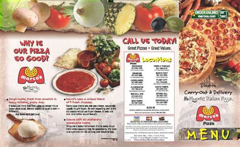 Marco's Pizza Menu, Menu for Marco's Pizza, Brandon / Valrico, Tampa ...