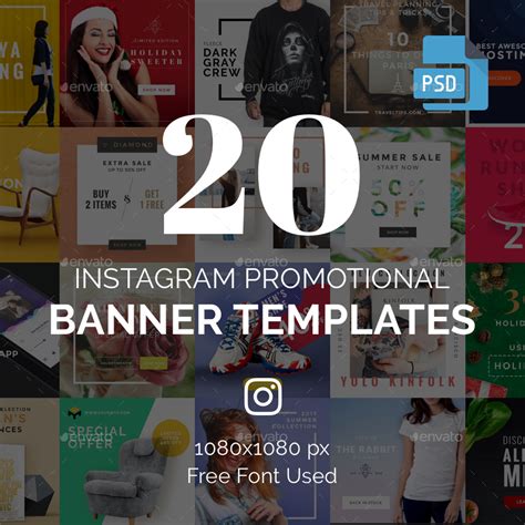 20 Instagram Banner Templates :: Behance