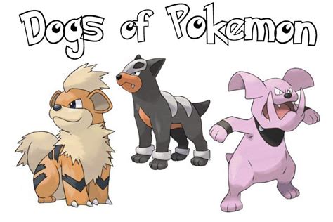 Dog Pokemon Name List