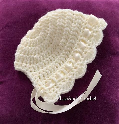 Newborn Baby Bonnet Crochet Pattern FREE | FREE Crochet Patterns ...