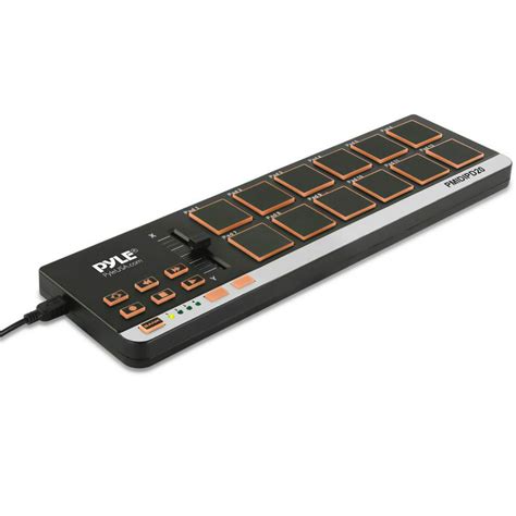 Pyle Mini USB MIDI Controller Drum Pad - Portable Beat Maker ...