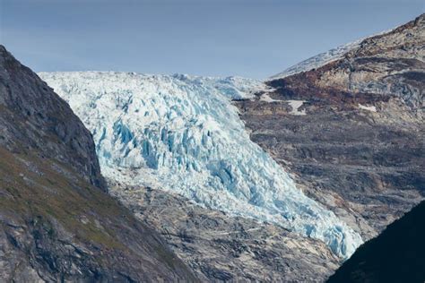 Glacier in Tracy Arm fjord stock photo. Image of tongass - 129832264