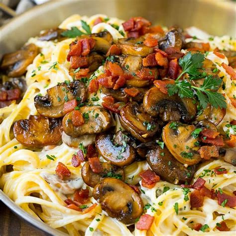 Bacon lovers rejoice! Bacon and Mushroom Pasta is an easy and fast dinner.