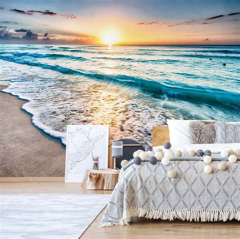 Beach Sunset Wall Paper Mural | Buy at EuroPosters