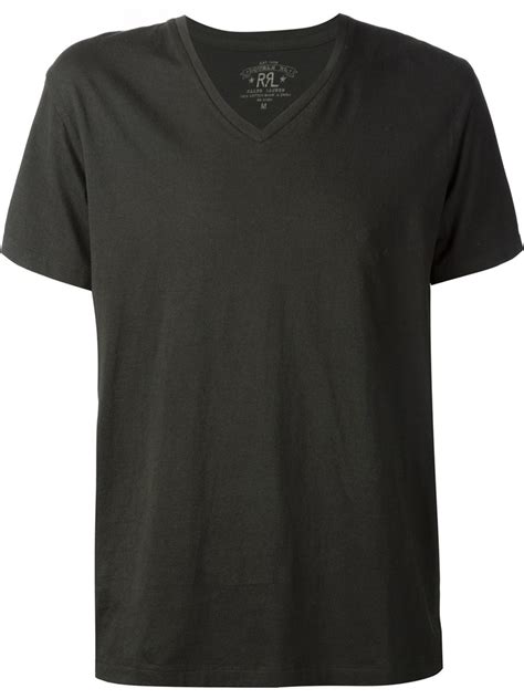 Lyst - Rrl V-neck T-shirt in Black for Men