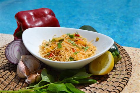 Mediterranean Vegan rice noodles recipe - La Crisalida Retreats