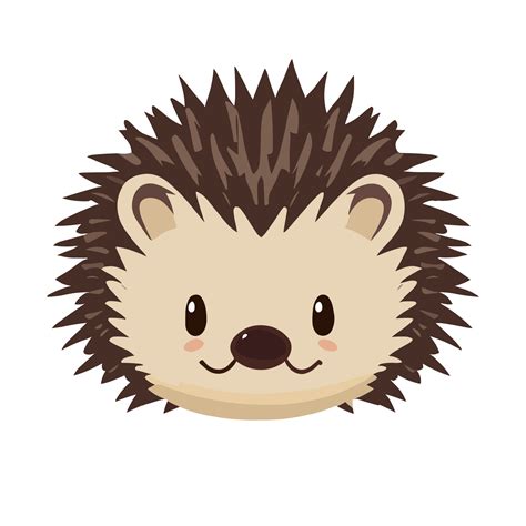 Hedgehog face clipart transparent background 24029980 PNG