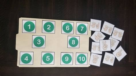 Counting Fingers Matching Game - Etsy