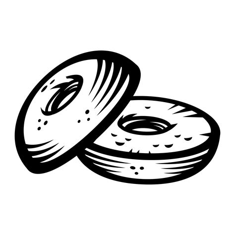 Bagel vector icon 553735 Vector Art at Vecteezy