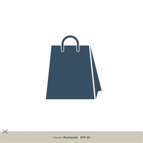 Shopping Bag Icon Logo Template Illustration Design - Download Free ...