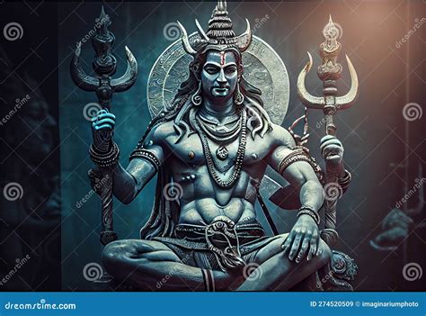 Illustration of Shiva God Wallpaper Background. Hindu God Shiva ...