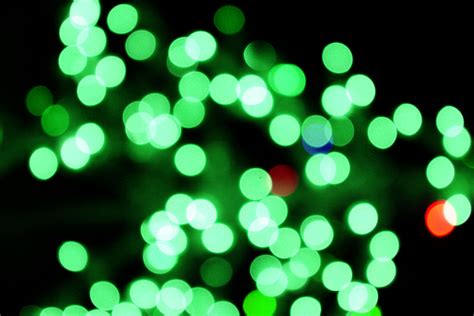 Blurred Christmas Lights Green Picture | Free Photograph | Photos ...