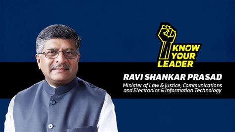 Know Your Leader: Ravi Shankar Prasad