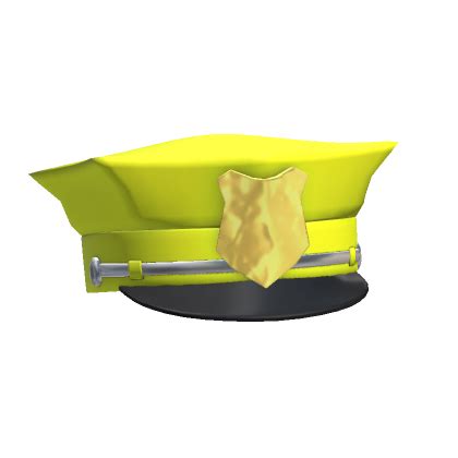 yellow police hat - Roblox