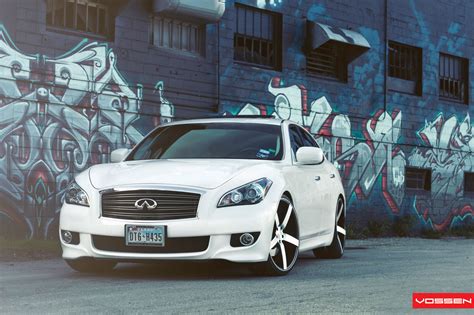 Fashion Look of Beautiful White Infiniti M37 With Aftermarket Wheels ...