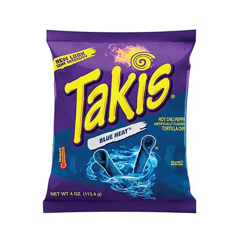 Takis Rolls Blue Heat Hot Chili Pepper Tortilla Chips