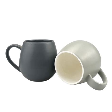 Hot Sale Ceramic+mug Matte Mint Green Ball Shape Stoneware Coffee Cup ...