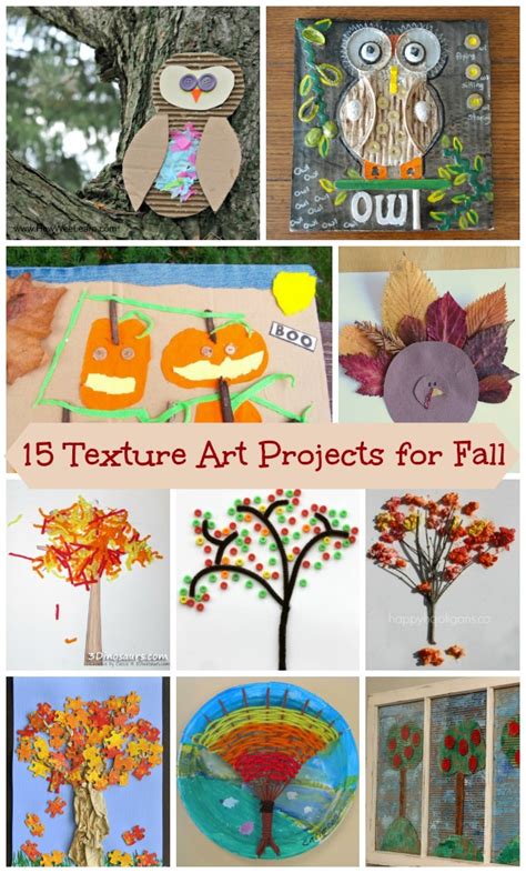 15 Fall-themed Texture Art Projects for Kids